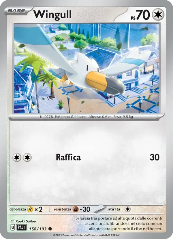 Wingull — Evoluzioni a Paldea 158 Italian Pokémon card