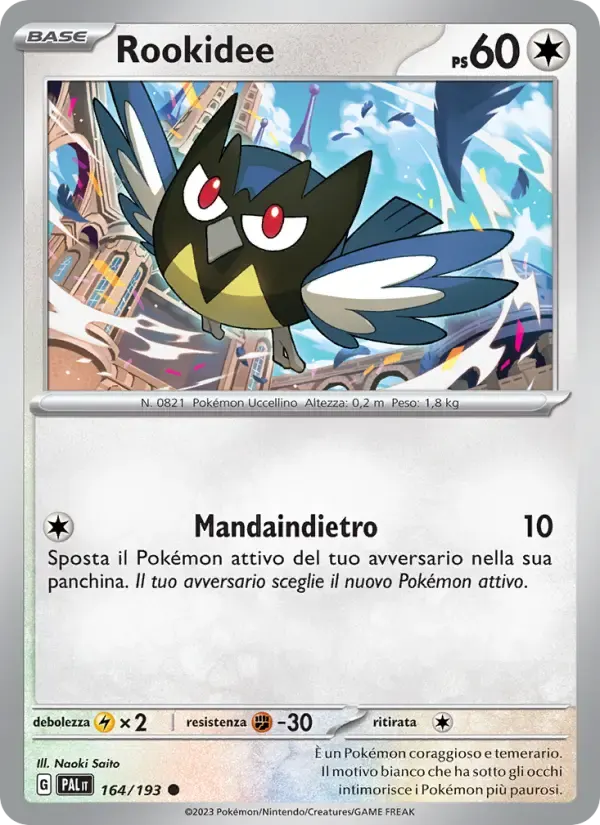 Rookidee — Evoluzioni a Paldea 164 Italian Pokémon card