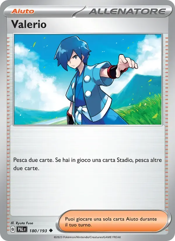 Valerio — Evoluzioni a Paldea 180 Italian Pokémon card