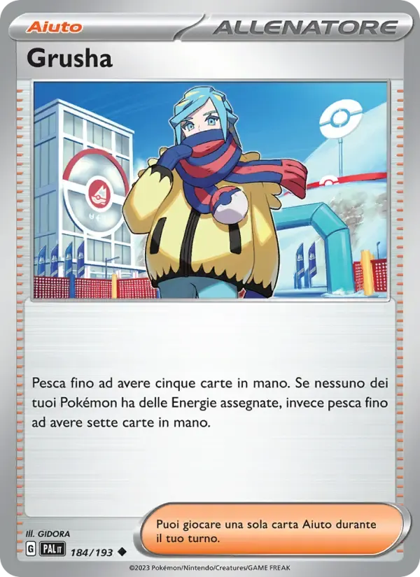 Grusha — Evoluzioni a Paldea 184 Italian Pokémon card