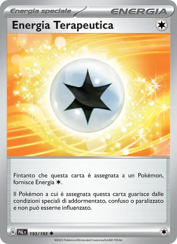 Energia Terapeutica — Evoluzioni a Paldea 193 Italian Pokémon card