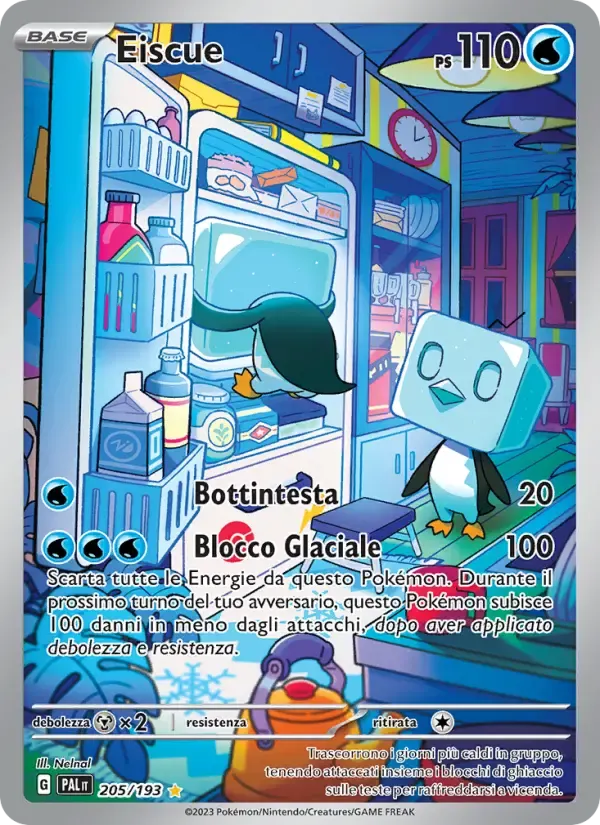 Eiscue — Evoluzioni a Paldea 205 Italian Pokémon card