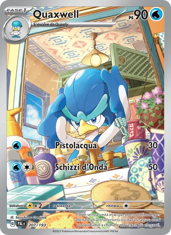 Quaxwell — Evoluzioni a Paldea 207 Italian Pokémon card