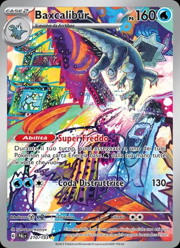 Baxcalibur — Evoluzioni a Paldea 210 Italian Pokémon card