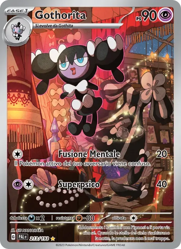 Gothorita — Evoluzioni a Paldea 213 Italian Pokémon card