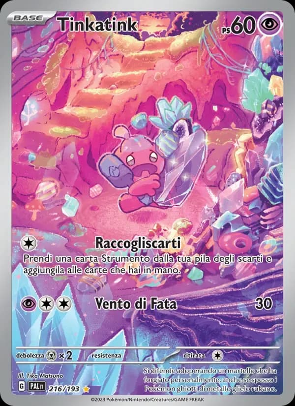 Tinkatink — Evoluzioni a Paldea 216 Italian Pokémon card