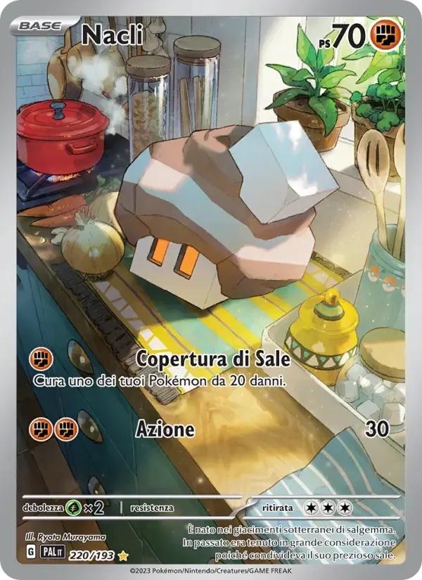 Nacli — Evoluzioni a Paldea 220 Italian Pokémon card