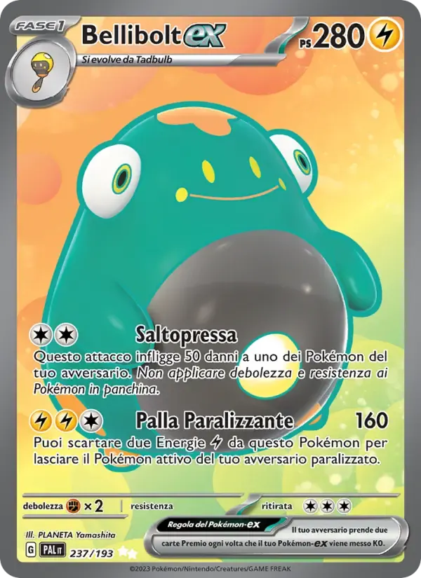 Bellibolt-ex — Evoluzioni a Paldea 237 Italian Pokémon card