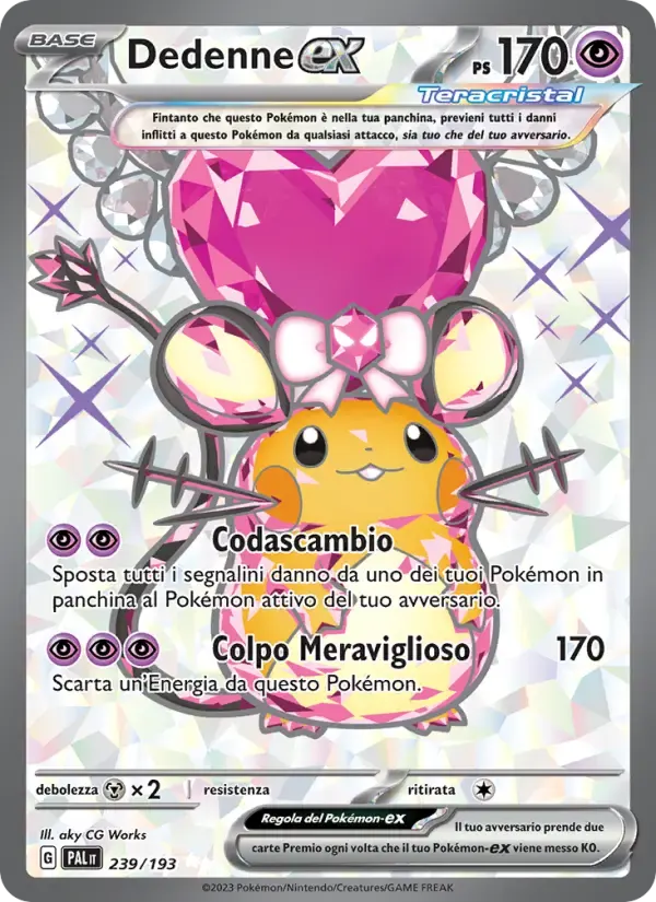 Dedenne-ex — Evoluzioni a Paldea 239 Italian Pokémon card