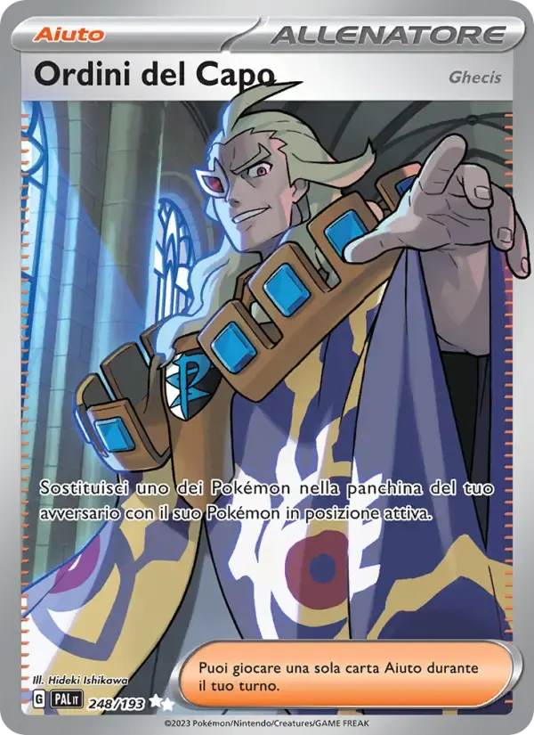 Ordini del Capo — Evoluzioni a Paldea 248 Italian Pokémon card