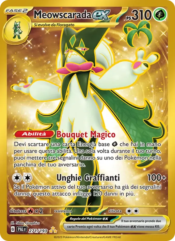 Meowscarada-ex — Evoluzioni a Paldea 271 Italian Pokémon card