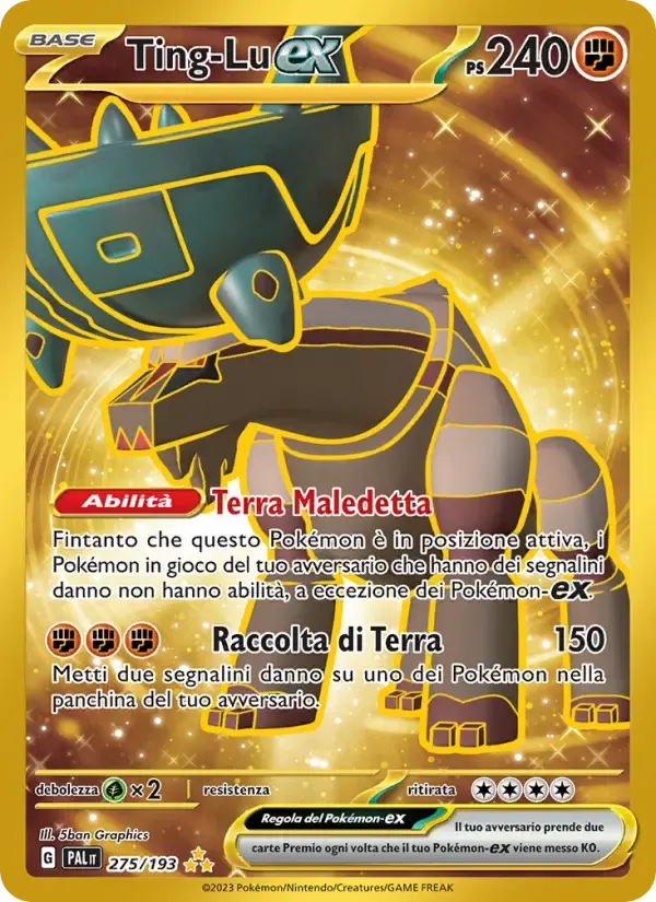 Ting-Lu-ex — Evoluzioni a Paldea 275 Italian Pokémon card