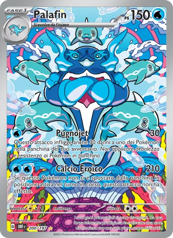 Palafin — Ossidiana Infuocata 200 Italian Pokémon card
