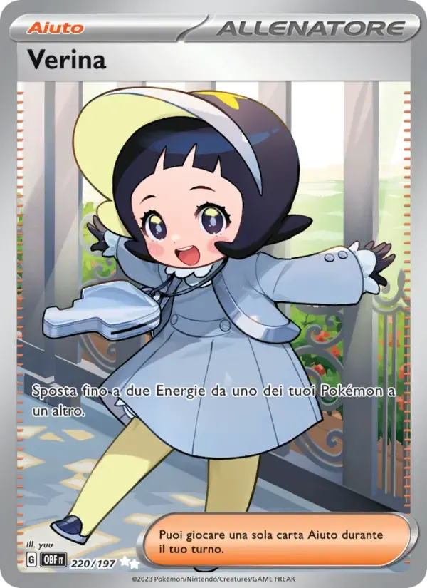 Verina — Ossidiana Infuocata 220 Italian Pokémon card