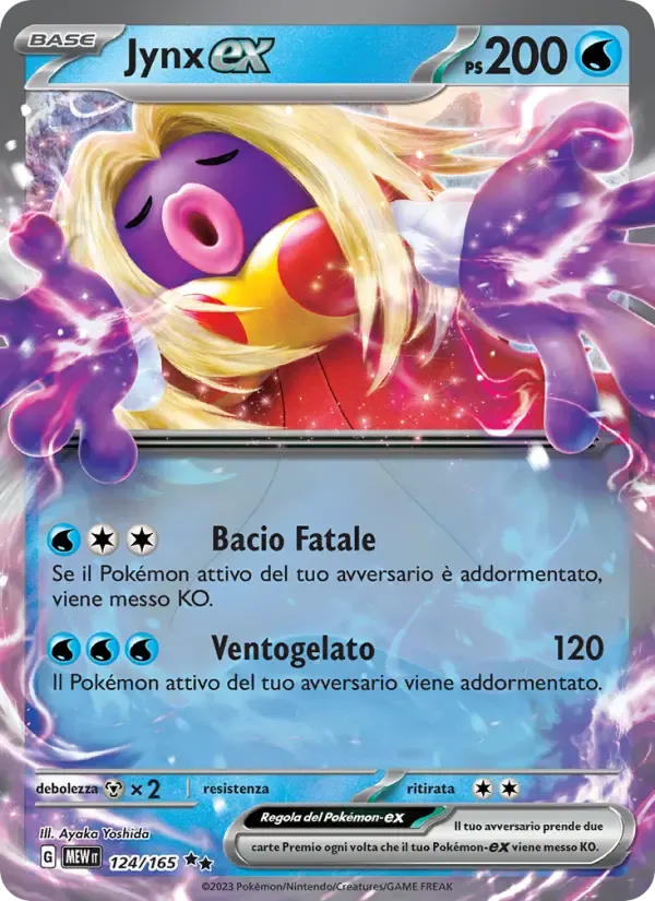 Jynx-ex — 151 124 Italian Pokémon card