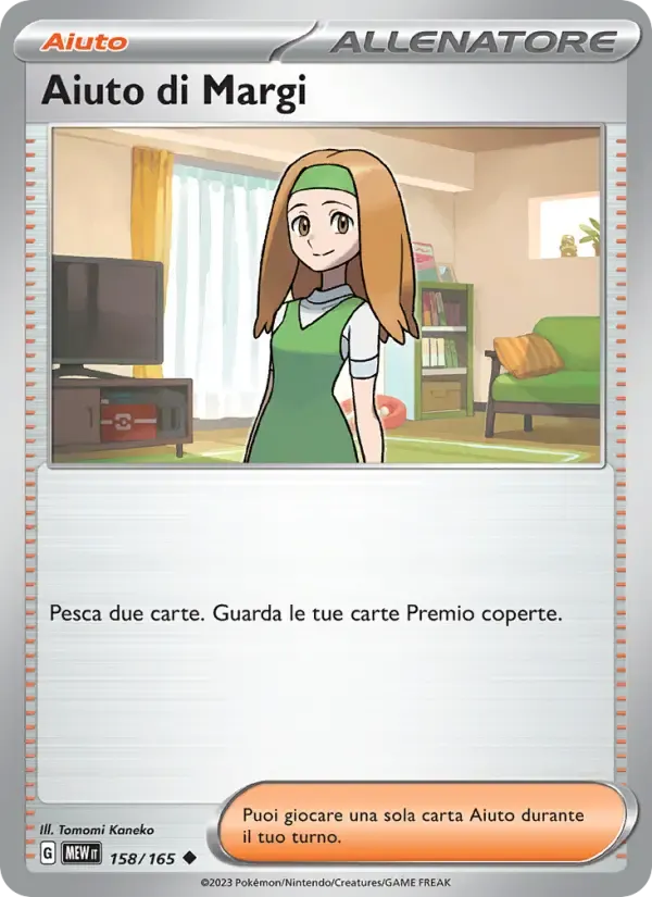 Aiuto di Margi — 151 158 Italian Pokémon card