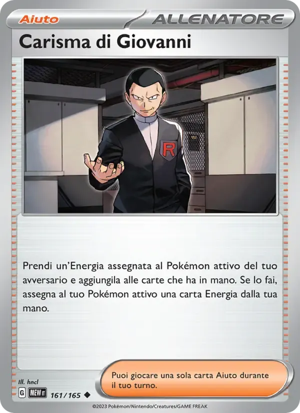 Carisma di Giovanni — 151 161 Italian Pokémon card