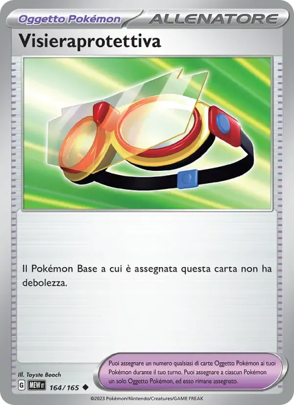 Visieraprotettiva — 151 164 Italian Pokémon card