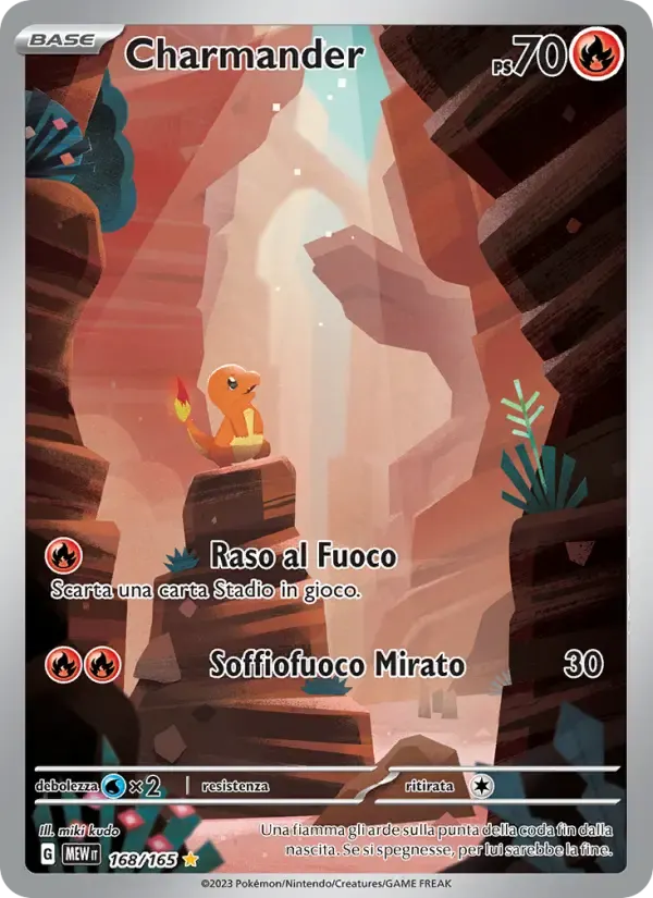Charmander — 151 168 Italian Pokémon card