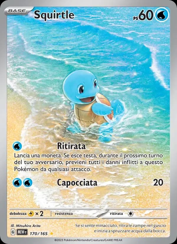 Squirtle — 151 170 Italian Pokémon card