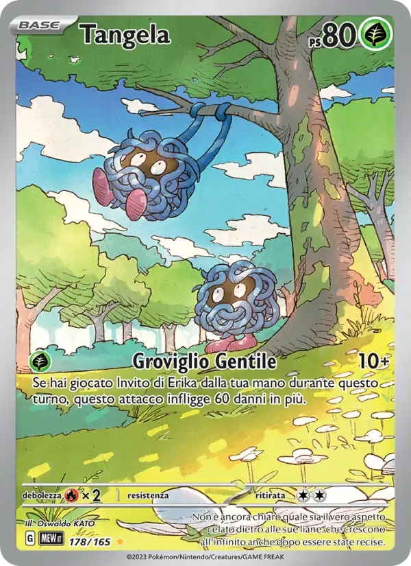 Tangela — 151 178 Italian Pokémon card