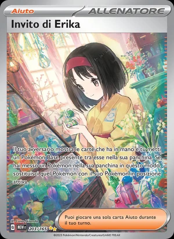 Invito di Erika — 151 203 Italian Pokémon card