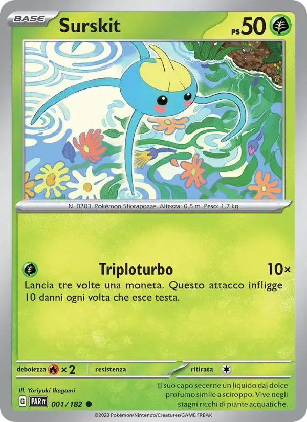 Surskit — Paradosso Temporale 1 Italian Pokémon card