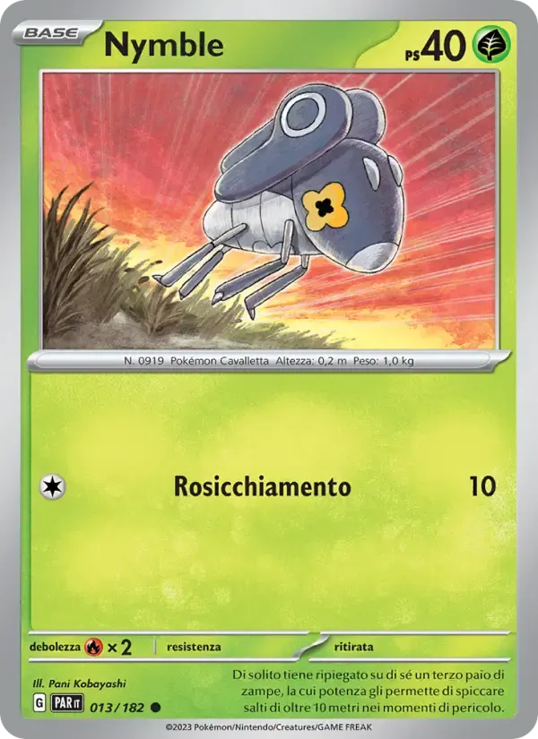 Nymble — Paradosso Temporale 13 Italian Pokémon card