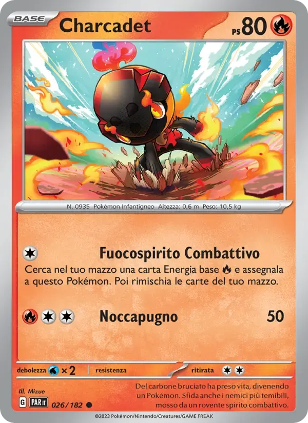 Charcadet — Paradosso Temporale 26 Italian Pokémon card