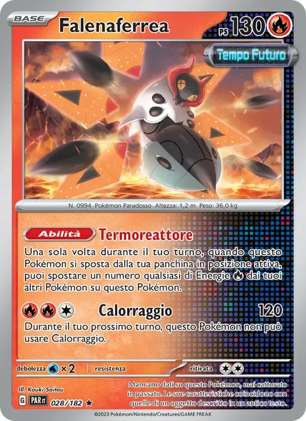 Falenaferrea — Paradosso Temporale 28 Italian Pokémon card