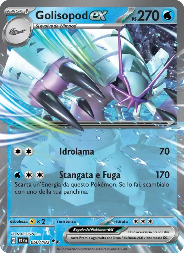 Golisopod-ex — Paradosso Temporale 50 Italian Pokémon card