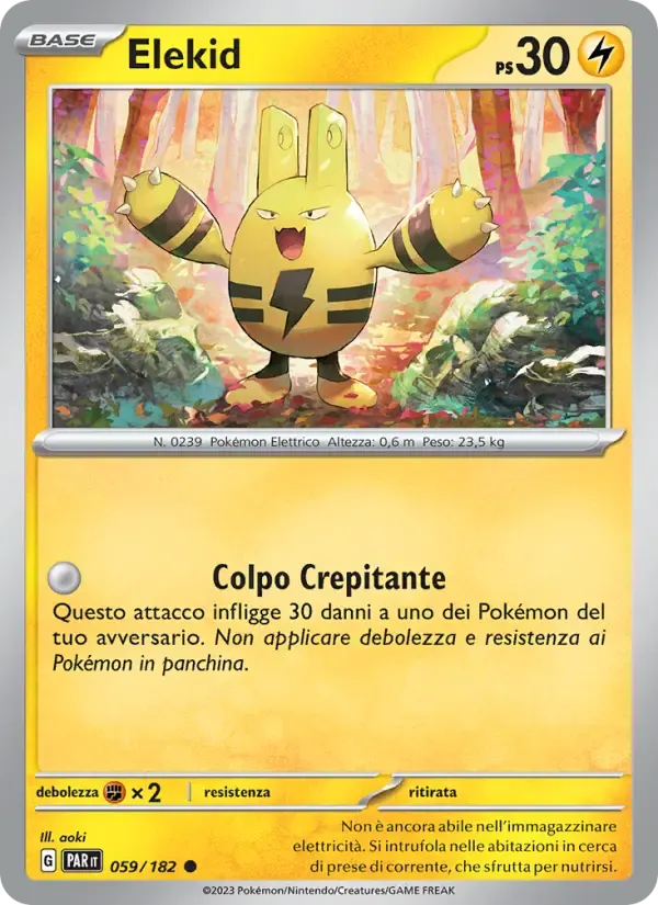 Elekid — Paradosso Temporale 59 Italian Pokémon card