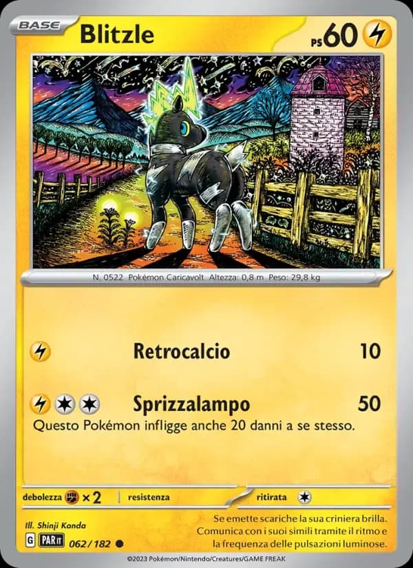 Blitzle — Paradosso Temporale 62 Italian Pokémon card