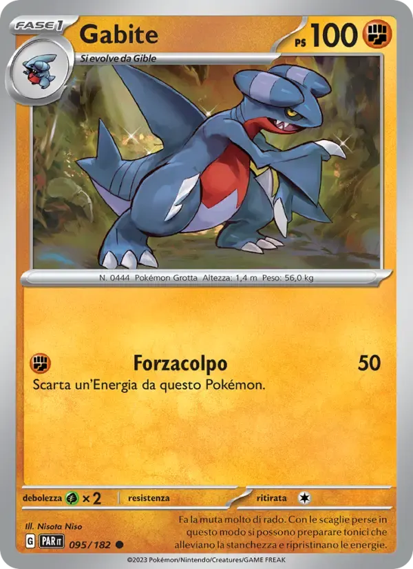 Gabite — Paradosso Temporale 95 Italian Pokémon card