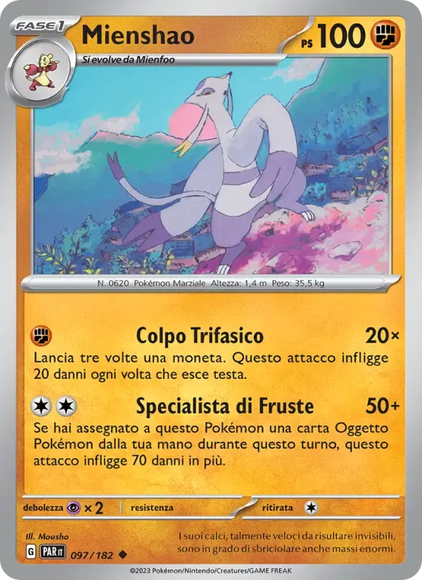 Mienshao — Paradosso Temporale 97 Italian Pokémon card