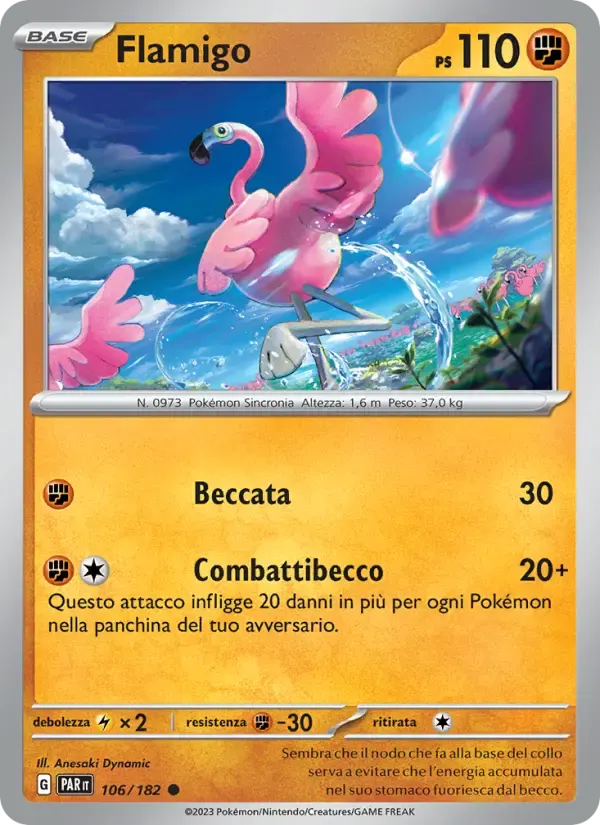 Flamigo — Paradosso Temporale 106 Italian Pokémon card