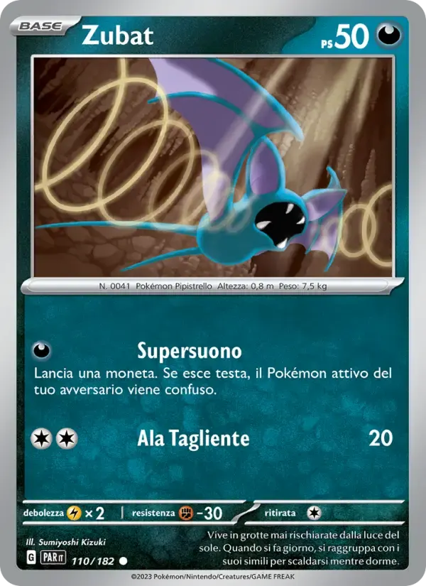 Zubat — Paradosso Temporale 110 Italian Pokémon card