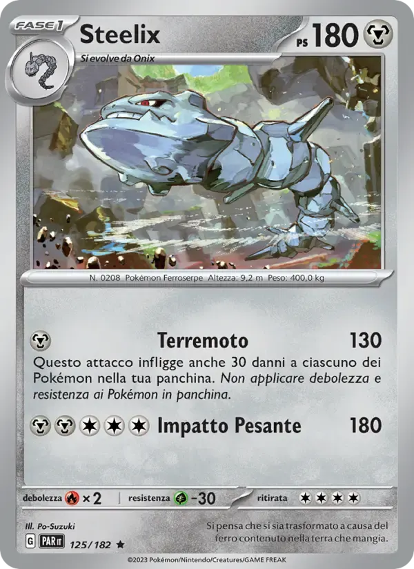 Steelix — Paradosso Temporale 125 Italian Pokémon card