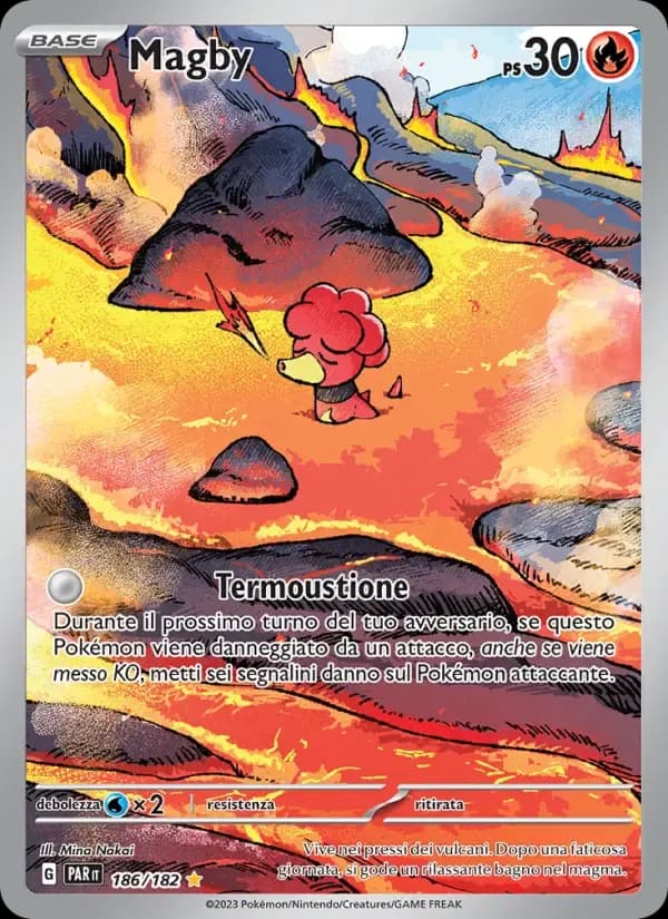 Magby — Paradosso Temporale 186 Italian Pokémon card
