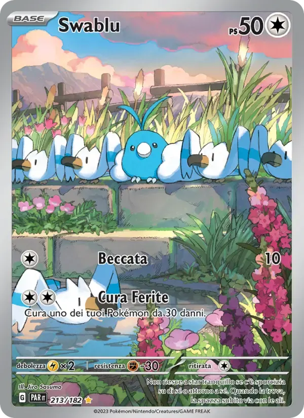Swablu — Paradosso Temporale 213 Italian Pokémon card