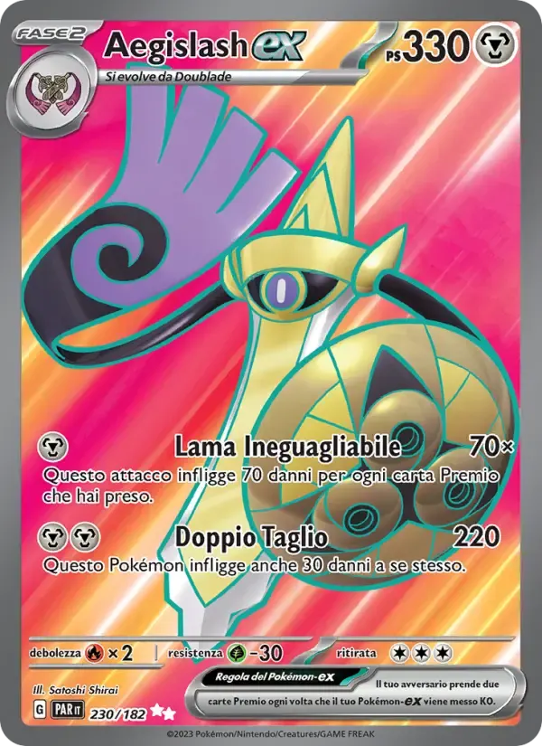 Aegislash-ex — Paradosso Temporale 230 Italian Pokémon card