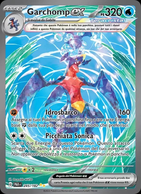 Garchomp-ex — Paradosso Temporale 245 Italian Pokémon card
