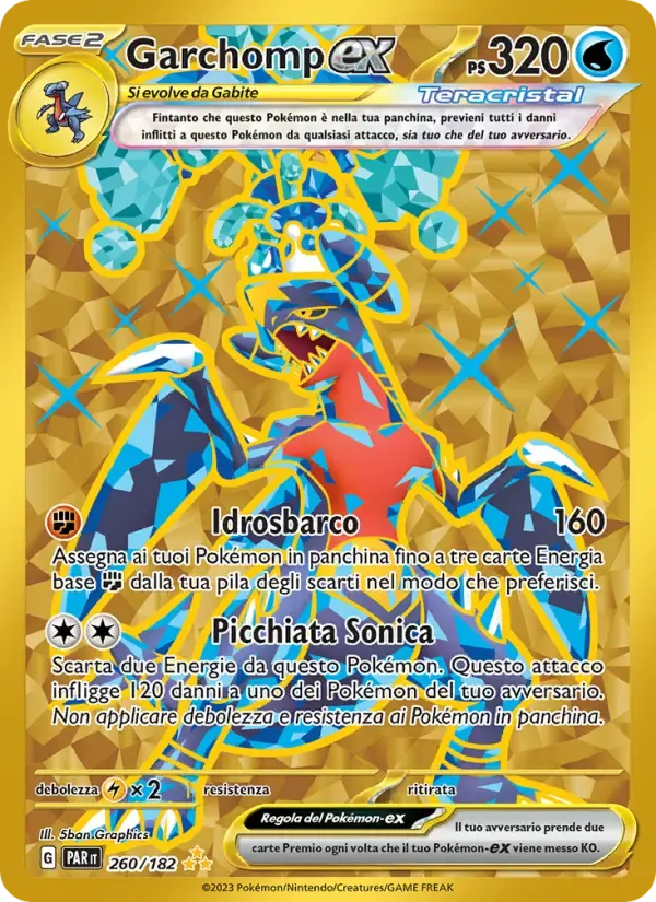 Garchomp-ex — Paradosso Temporale 260 Italian Pokémon card