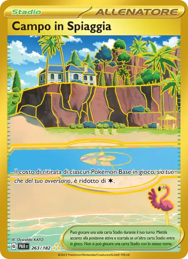 Campo in Spiaggia — Paradosso Temporale 263 Italian Pokémon card