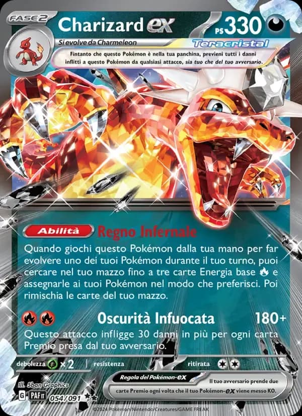 Charizard-ex — Destino di Paldea 54 Italian Pokémon card