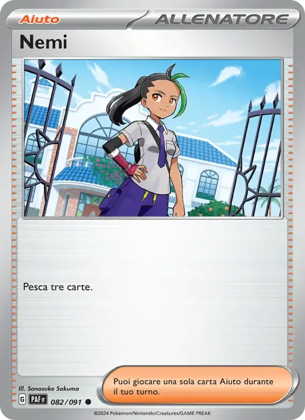 Nemi — Destino di Paldea 82 Italian Pokémon card
