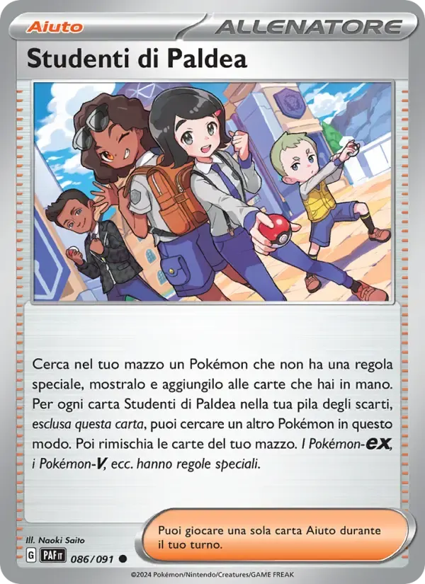 Studenti di Paldea — Destino di Paldea 86 Italian Pokémon card