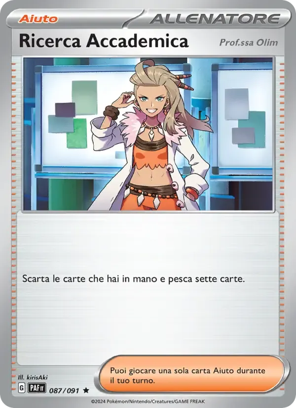 Ricerca Accademica — Destino di Paldea 87 Italian Pokémon card
