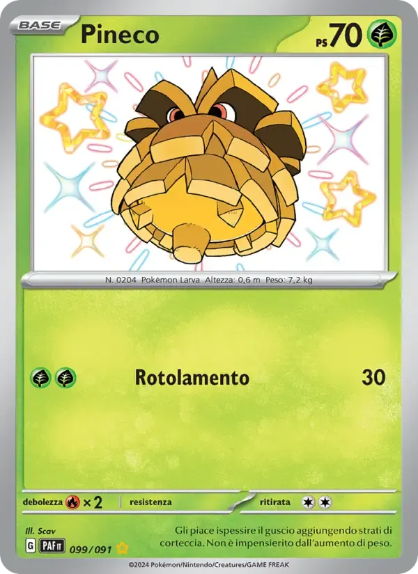 Pineco — Destino di Paldea 99 Italian Pokémon card