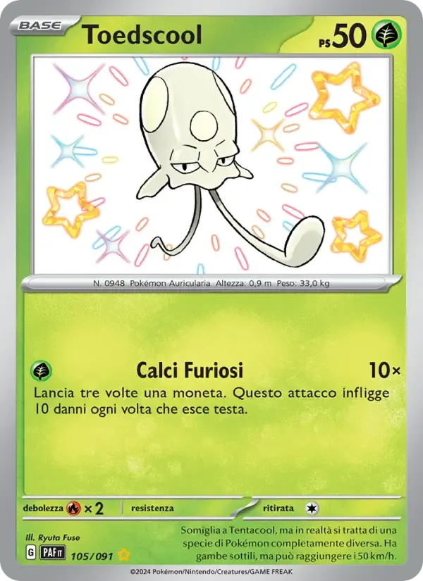 Toedscool — Destino di Paldea 105 Italian Pokémon card